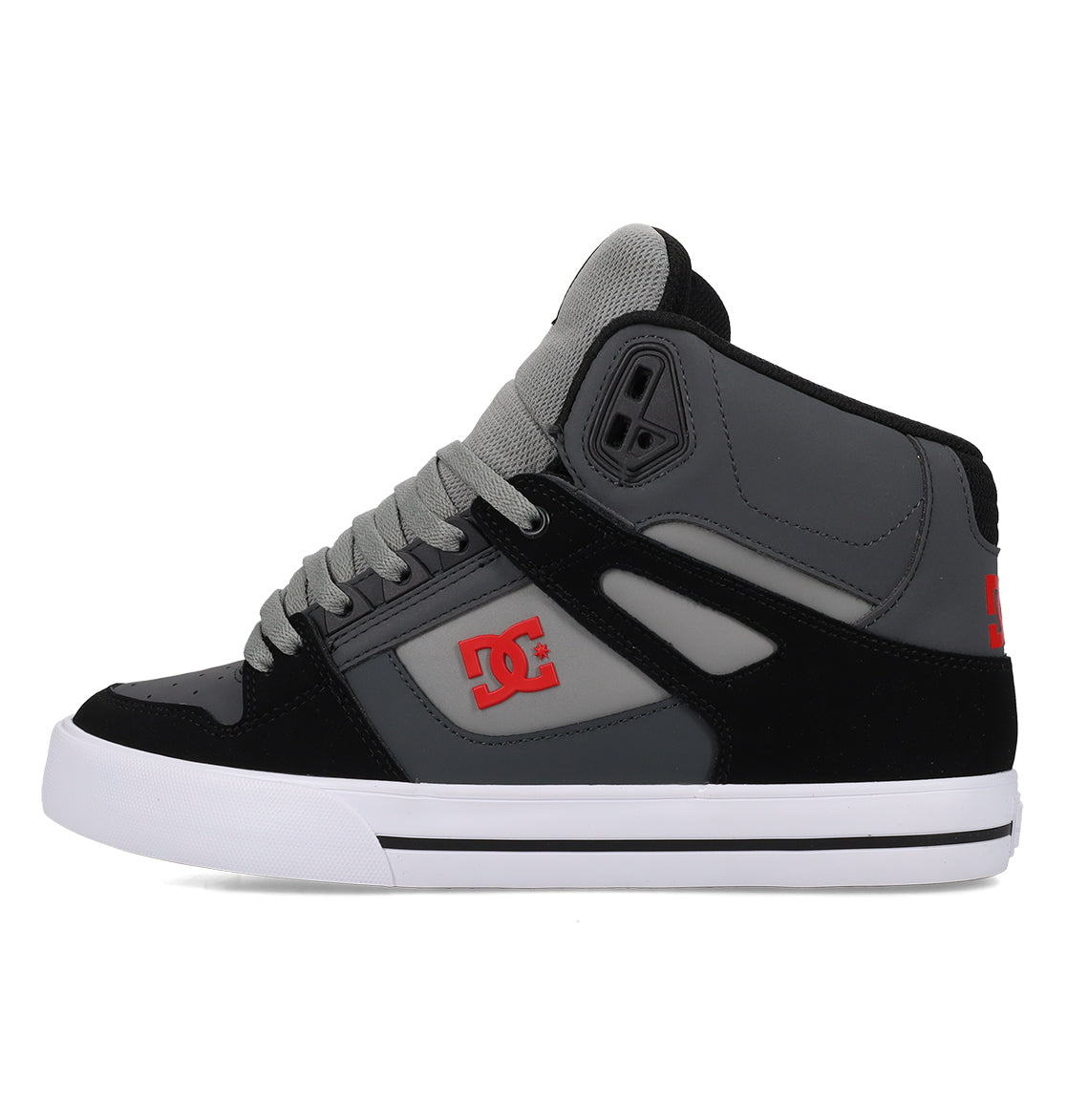 Men's Pure High Shoes - Grey/Black/Red | DC Shoes