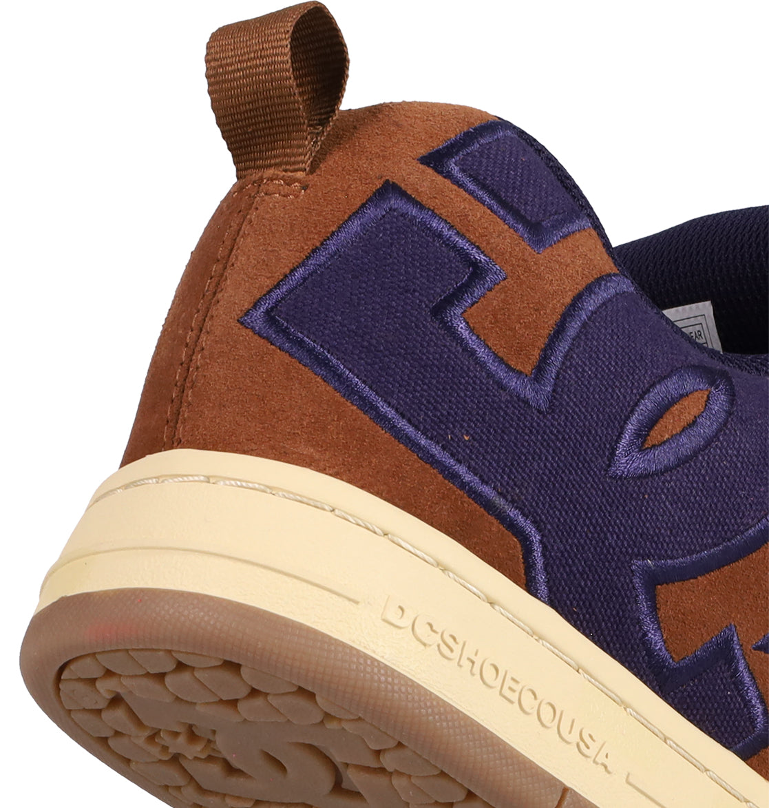 Men's Court Graffik SE Shoes - Brown/Navy/Gum | DC Shoes