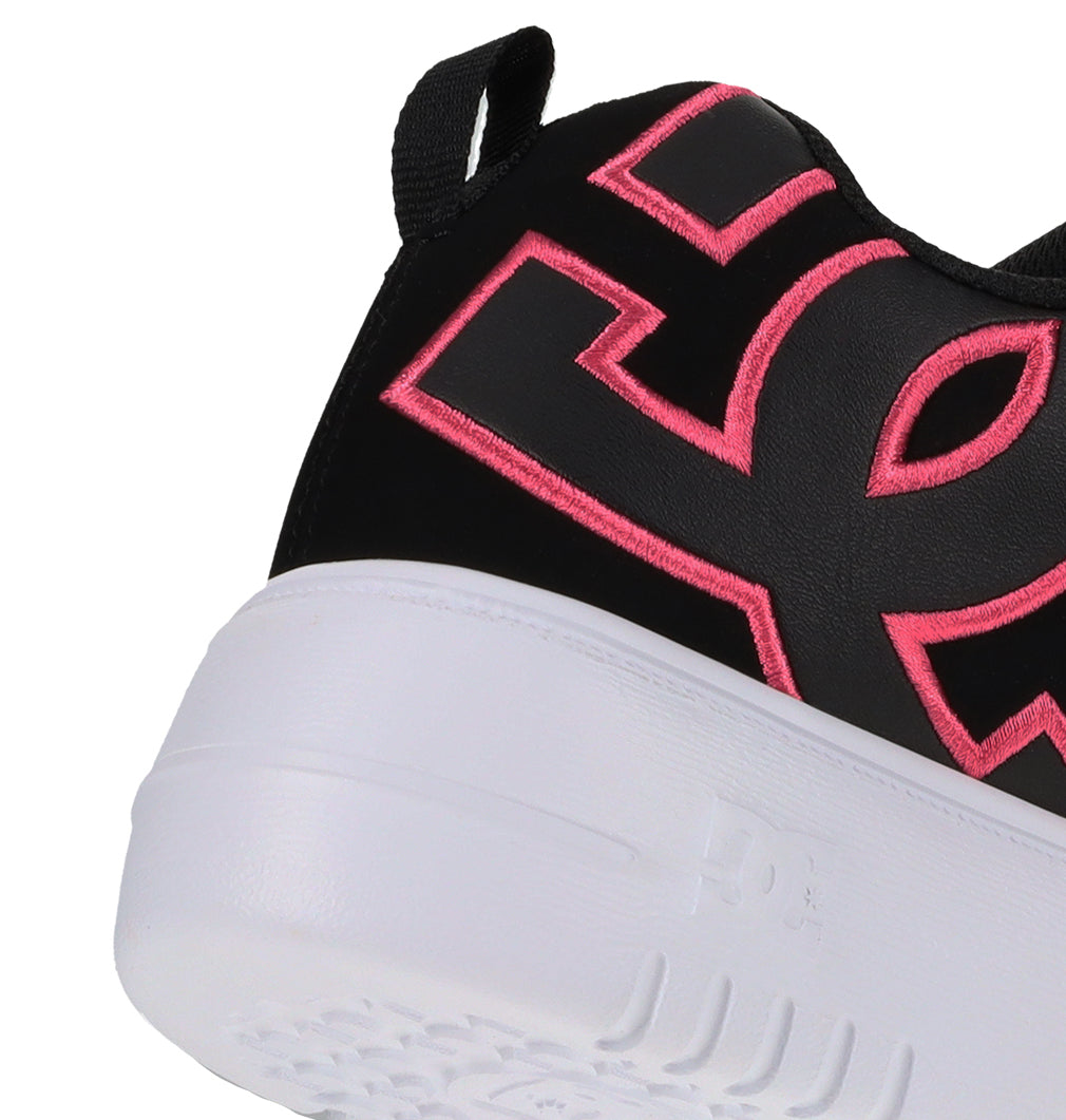 Women's Court Graffik Platform Shoes - Black/Pink/White | DC Shoes