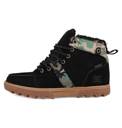 Men's Woodland Winter Boots - Black/Camo/Gum | DC Shoes
