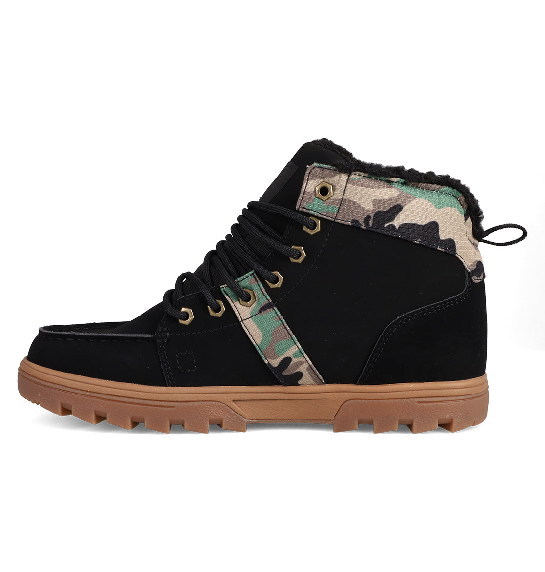 Men's Woodland Winter Boots - Black/Camo/Gum | DC Shoes