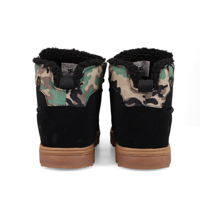 Men's Woodland Winter Boots - Black/Camo/Gum | DC Shoes