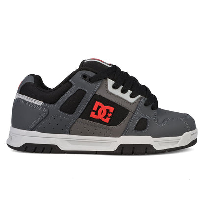 Men's Stag Shoes - Grey/Black/Red | DC Shoes