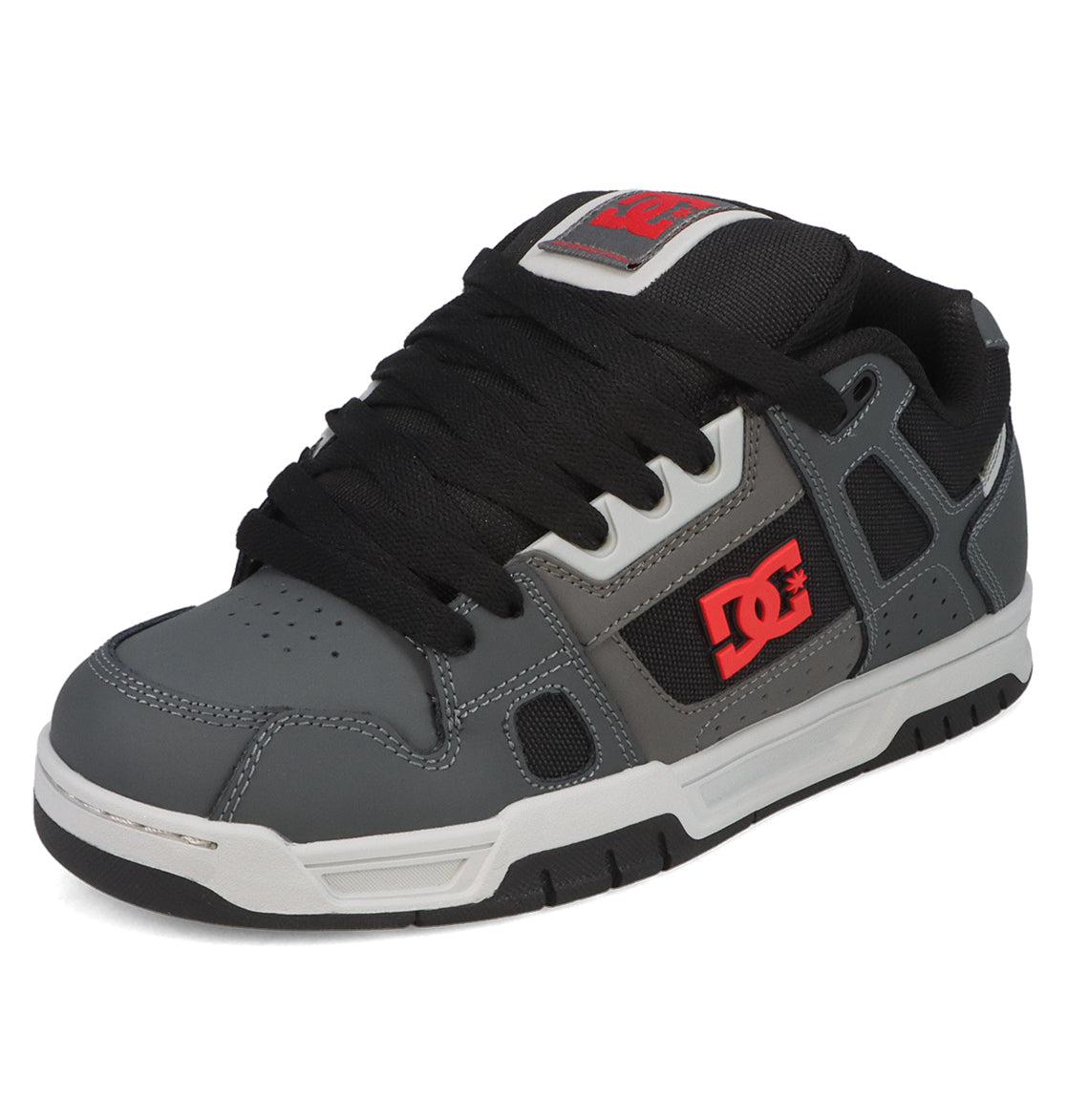 Men's Stag Shoes - Grey/Black/Red | DC Shoes