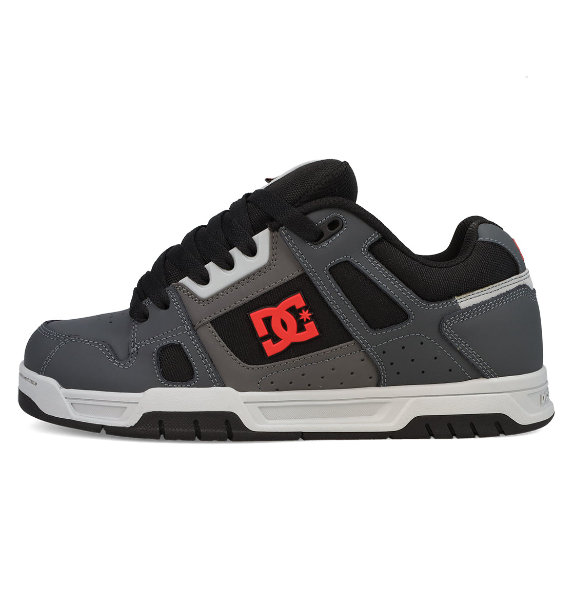 Men's Stag Shoes - Grey/Black/Red | DC Shoes
