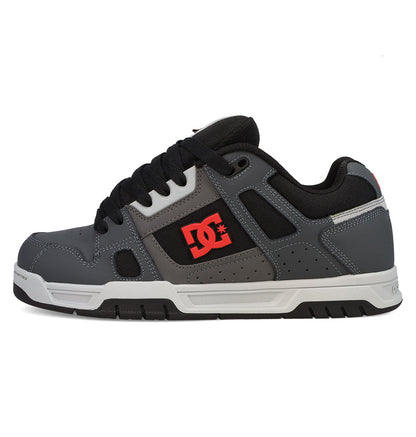 Men's Stag Shoes - Grey/Black/Red | DC Shoes