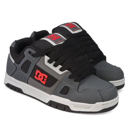 Men's Stag Shoes - Grey/Black/Red | DC Shoes