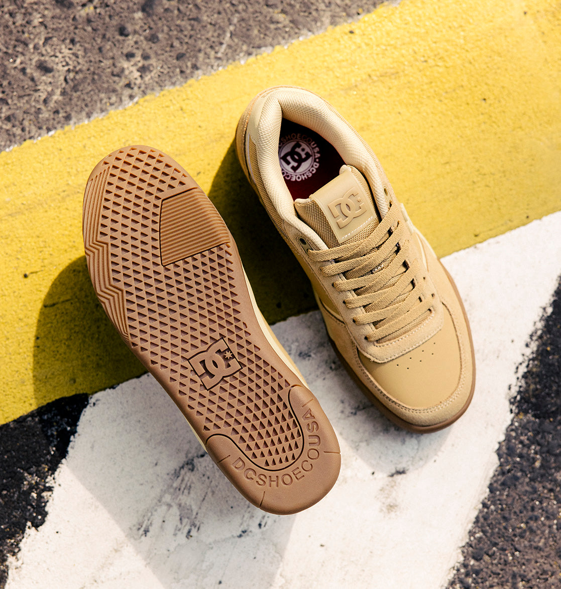 Men's Fractal Skate Shoes - Tan/Gum | DC Shoes
