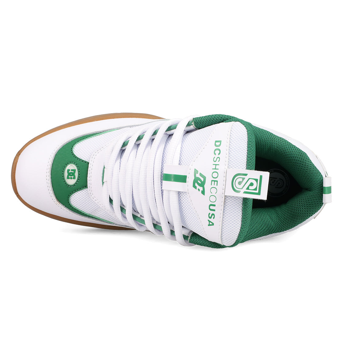 Men's JS-2 Shanahan Pro Skate Shoes - White/Green/Gum | DC Shoes