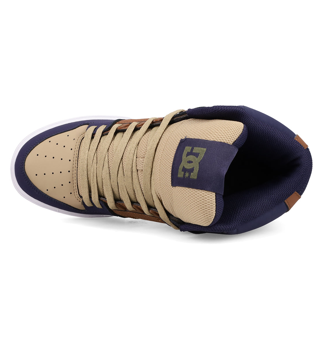 Men's Pure High Top WC Shoes - Navy/Tan/Brown | DC Shoes