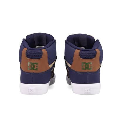 Men's Pure High Top WC Shoes - Navy/Tan/Brown | DC Shoes