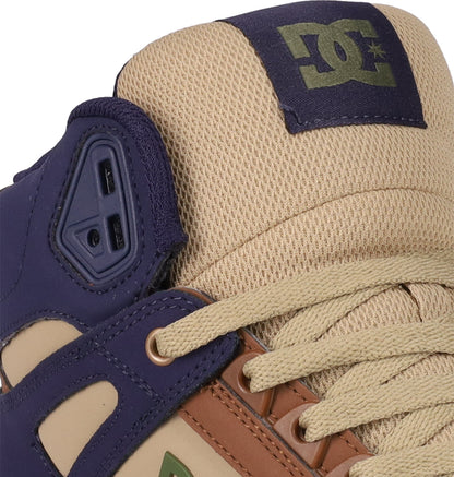 Men's Pure High Top WC Shoes - Navy/Tan/Brown | DC Shoes