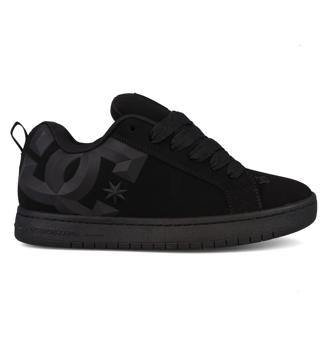 Men's Court Graffik Beveled Shoes - Black/Grey | DC Shoes