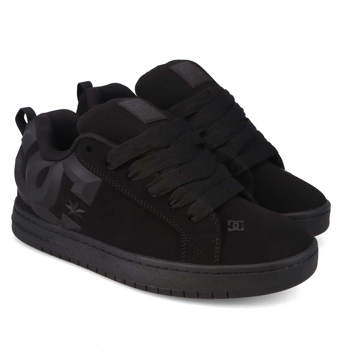 Men's Court Graffik Beveled Shoes - Black/Grey | DC Shoes