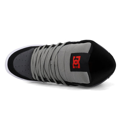 Men's Pure High Shoes - Grey/Black/Red | DC Shoes