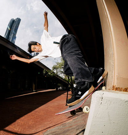 Men's Fractal Skate Shoes - Black/White/Gum | DC Shoes