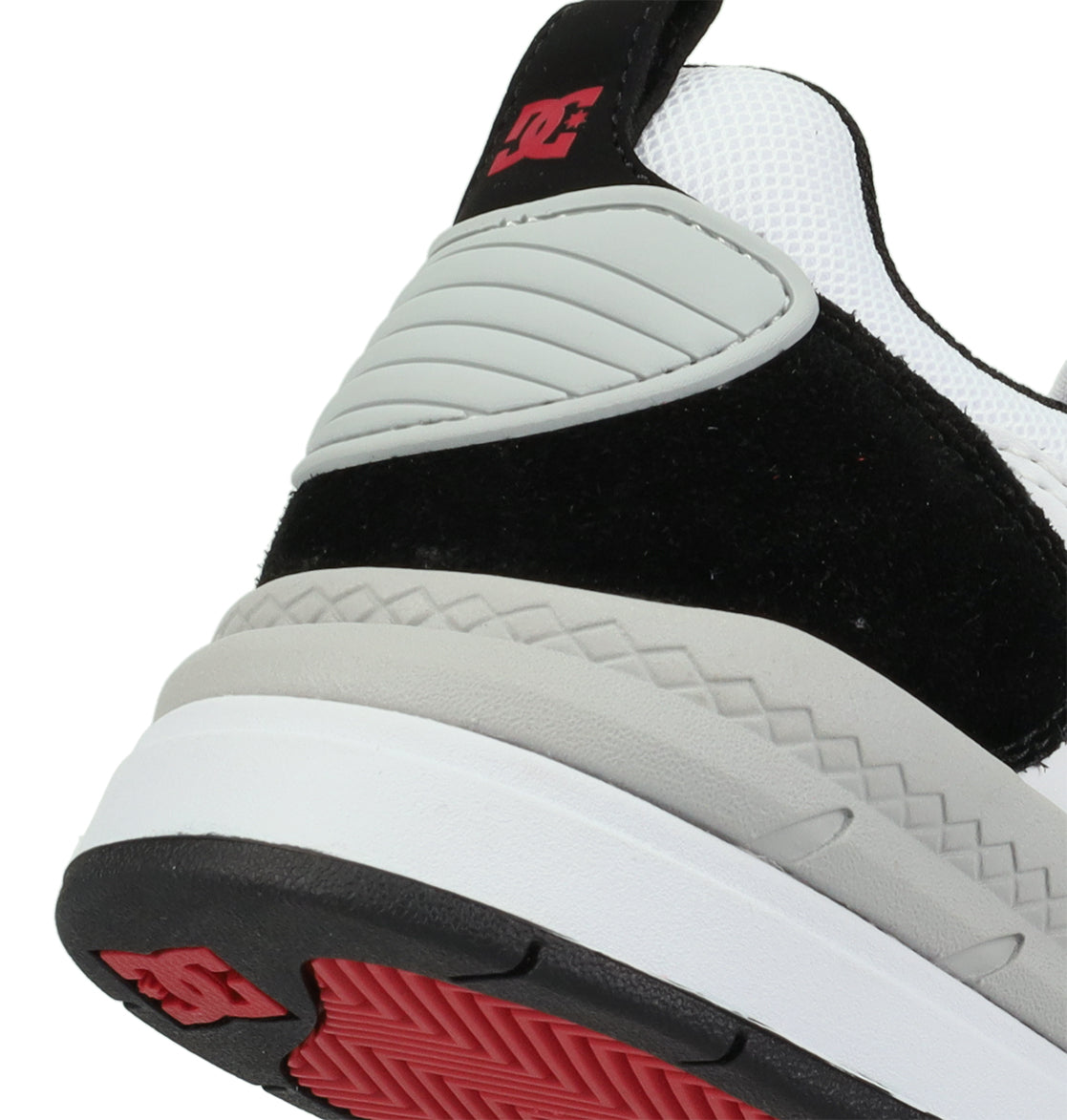 Men's Ascend Skate Shoes - White/Grey/Black/Red | DC Shoes