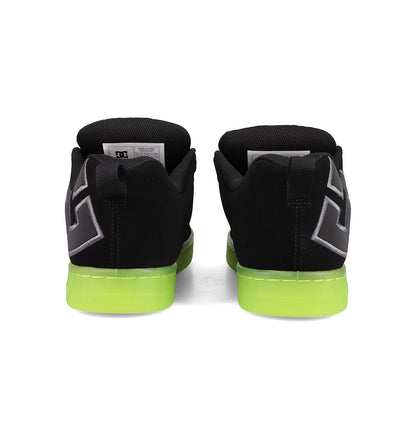 Men's Court Graffik SE Shoes - Black/Lime | DC Shoes