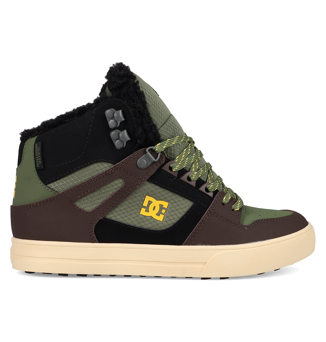 Men's Pure High-Top Winterized Boots - Olive/Brown/Black | DC Shoes