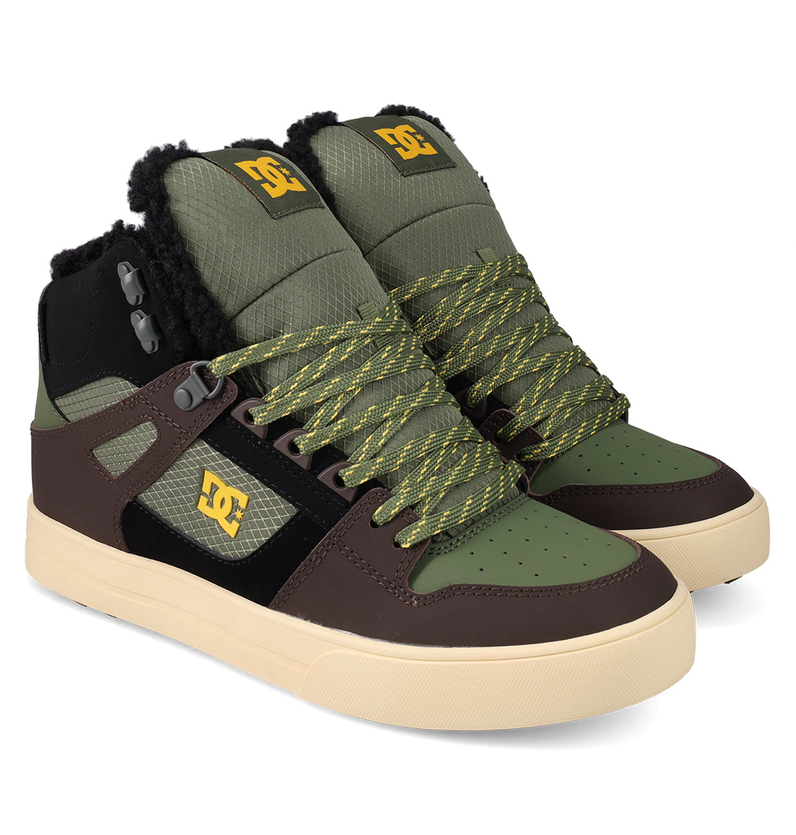 Men's Pure High-Top Winterized Boots - Olive/Brown/Black | DC Shoes