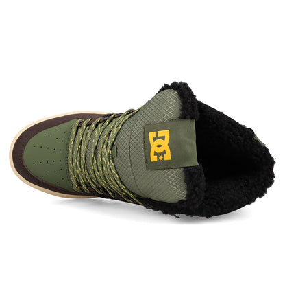 Men's Pure High-Top Winterized Boots - Olive/Brown/Black | DC Shoes