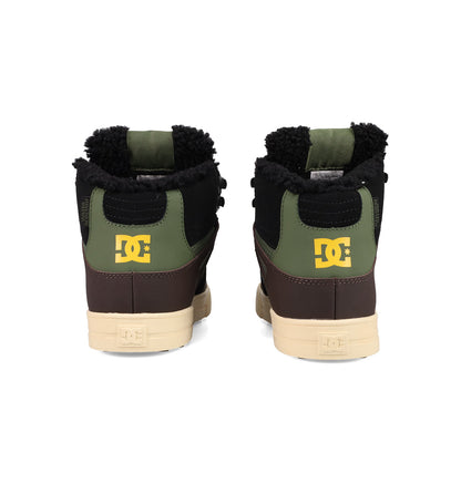 Men's Pure High-Top Winterized Boots - Olive/Brown/Black | DC Shoes