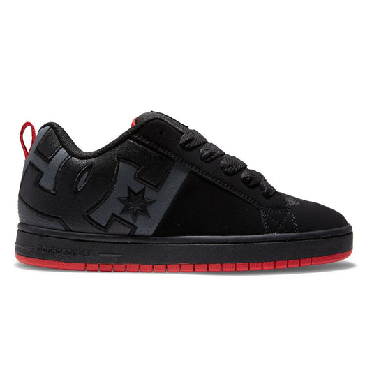 Men's Court Graffik Shoes - Black/Grey/Red | DC Shoes