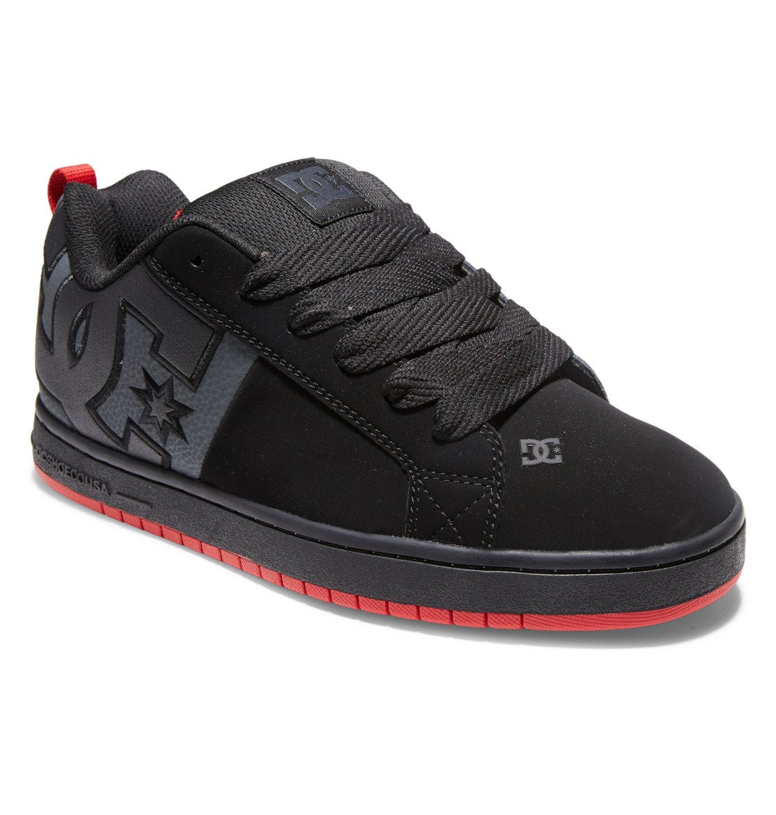 Men's Court Graffik Shoes - Black/Grey/Red | DC Shoes