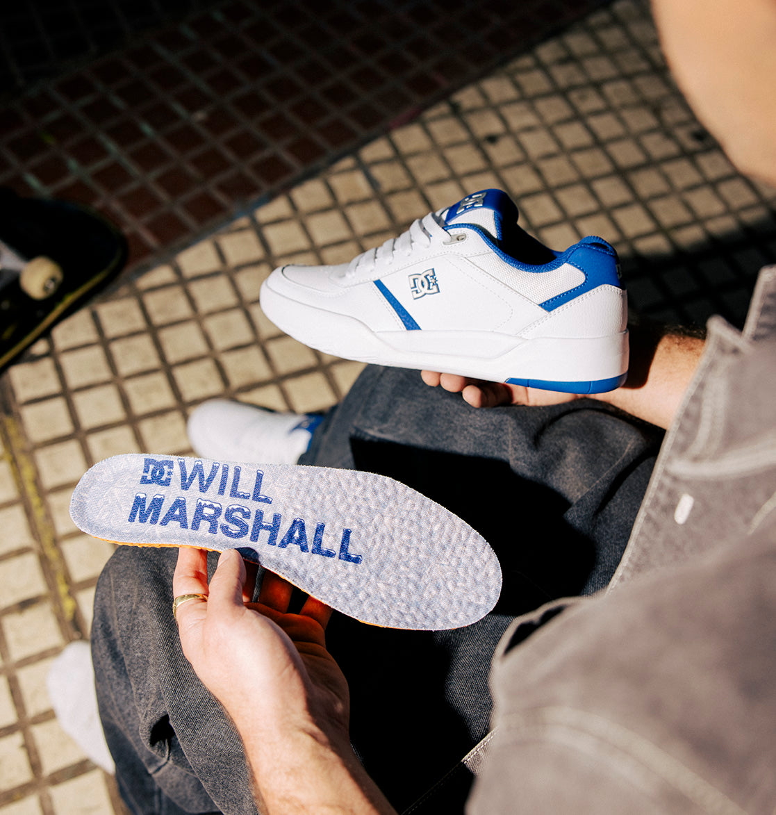 Men's Fractal Skate Shoes - White/Blue | DC Shoes