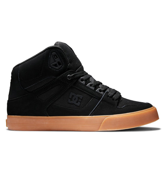 Men's Pure High-Top Shoes - Black/Gum | DC Shoes
