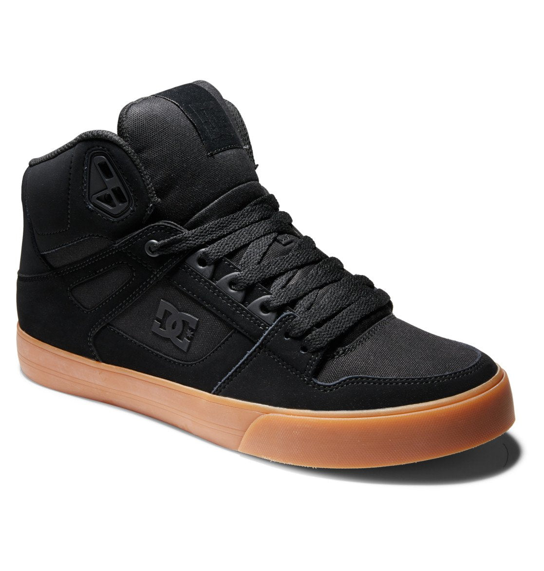 Men's Pure High-Top Shoes - Black/Gum | DC Shoes