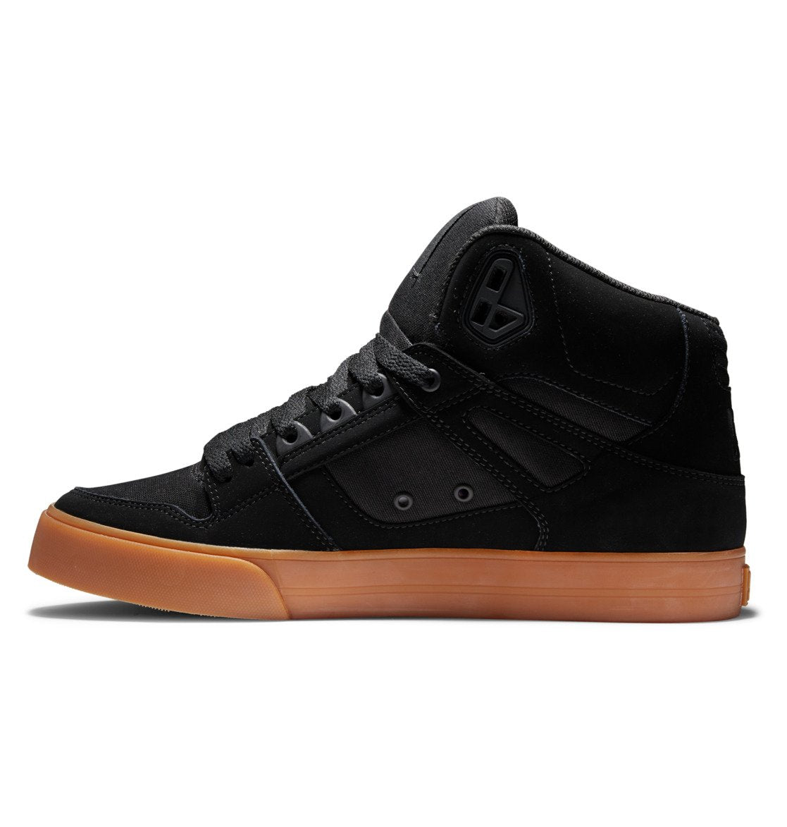 Men's Pure High-Top Shoes - Black/Gum | DC Shoes