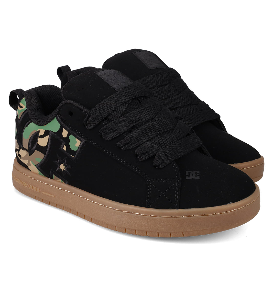 Men's Court Graffik Shoes - Black/Camo/Gum | DC Shoes