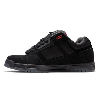 Men's Stag Shoes - Black/Grey/Red | DC Shoes