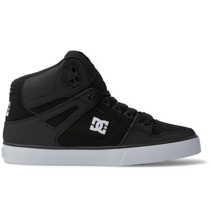 Men's Pure High-Top Shoes - Black/Black/White | DC Shoes