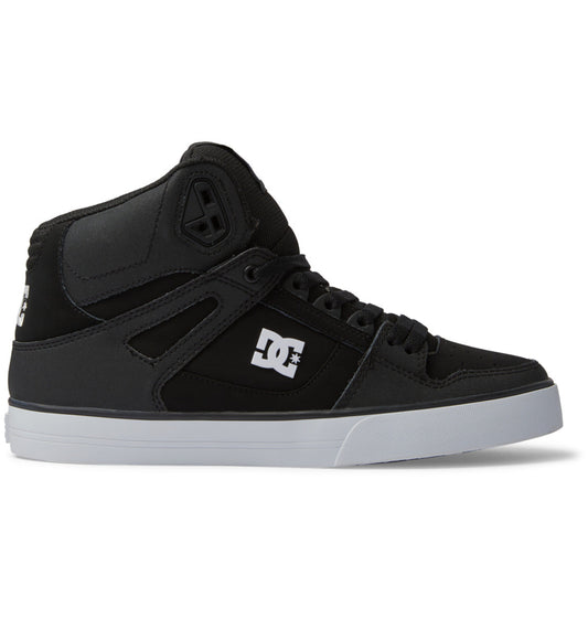 Men's Pure High-Top Shoes - Black/Black/White | DC Shoes