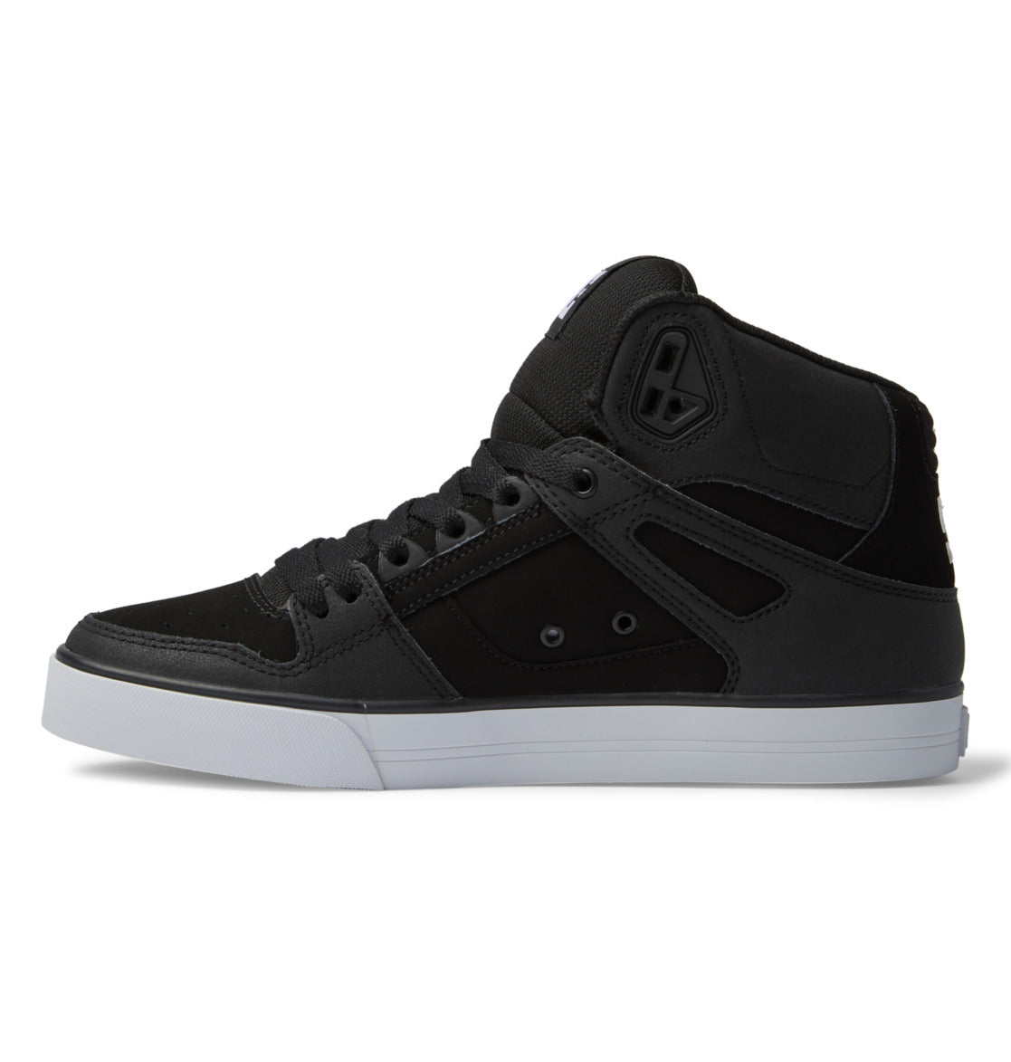 Men's Pure High-Top Shoes - Black/Black/White | DC Shoes