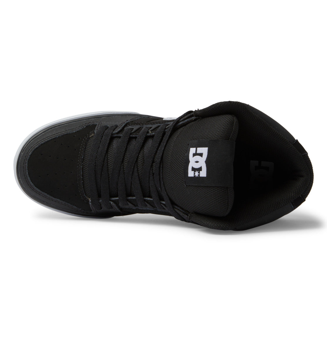 Men's Pure High-Top Shoes - Black/Black/White | DC Shoes