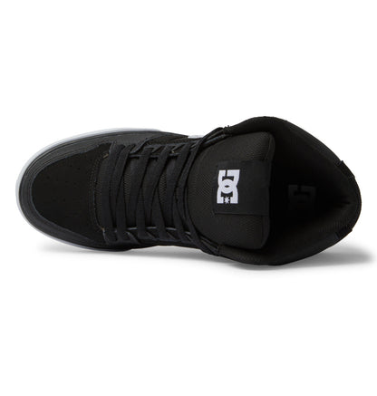 Men's Pure High-Top Shoes - Black/Black/White | DC Shoes