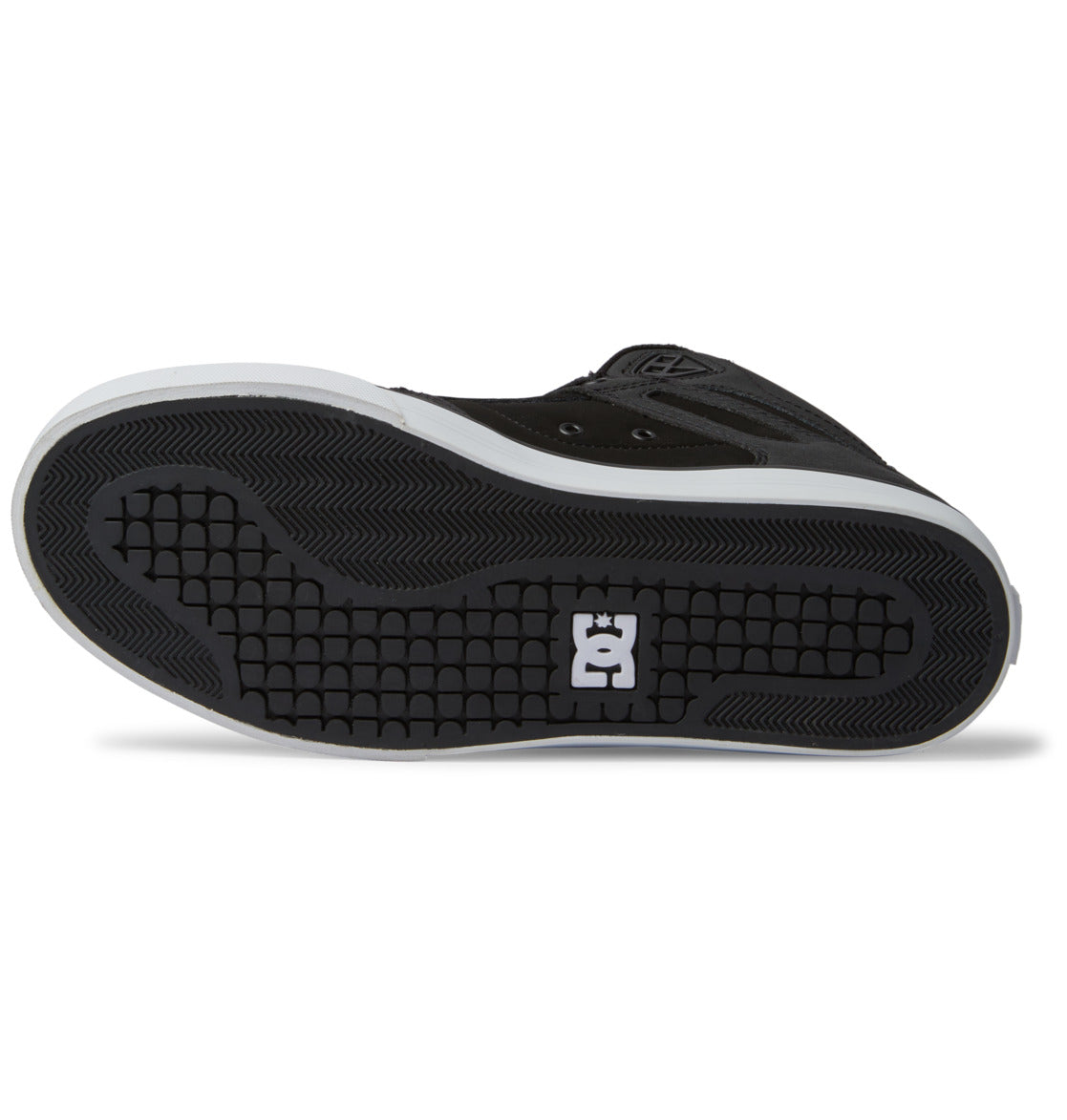 Men's Pure High-Top Shoes - Black/Black/White | DC Shoes