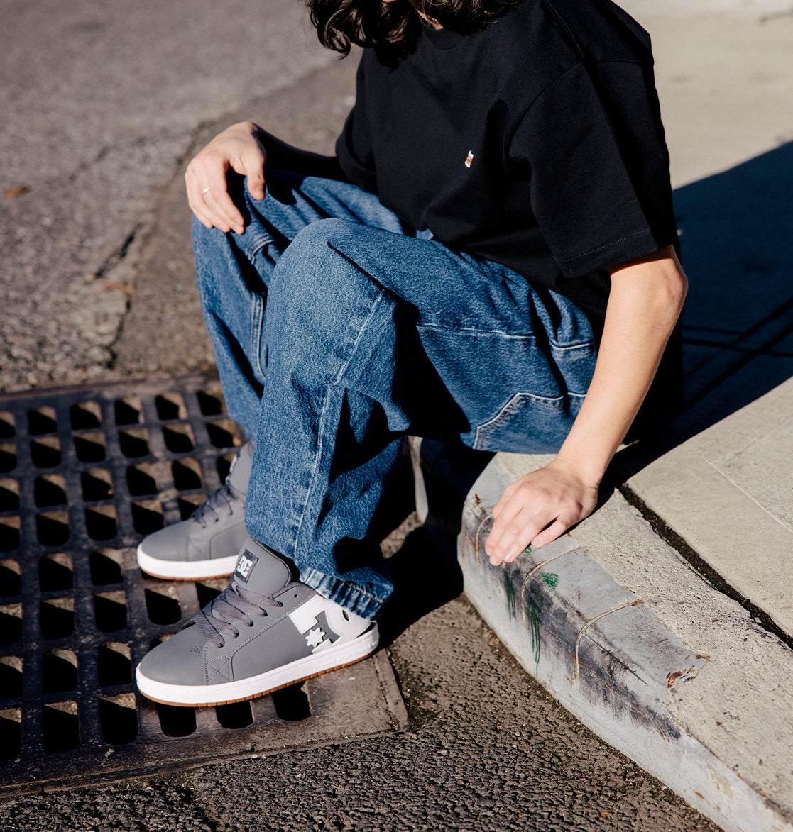 Men's Court Graffik Shoes - Grey/White | DC Shoes