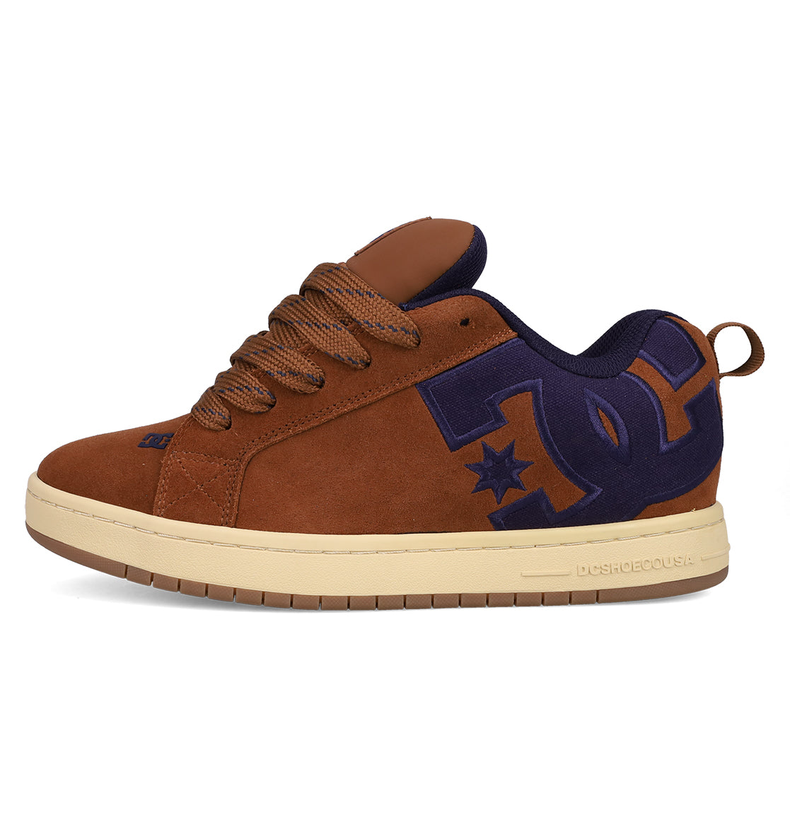 Men's Court Graffik SE Shoes - Brown/Navy/Gum | DC Shoes