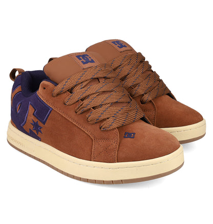 Men's Court Graffik SE Shoes - Brown/Navy/Gum | DC Shoes