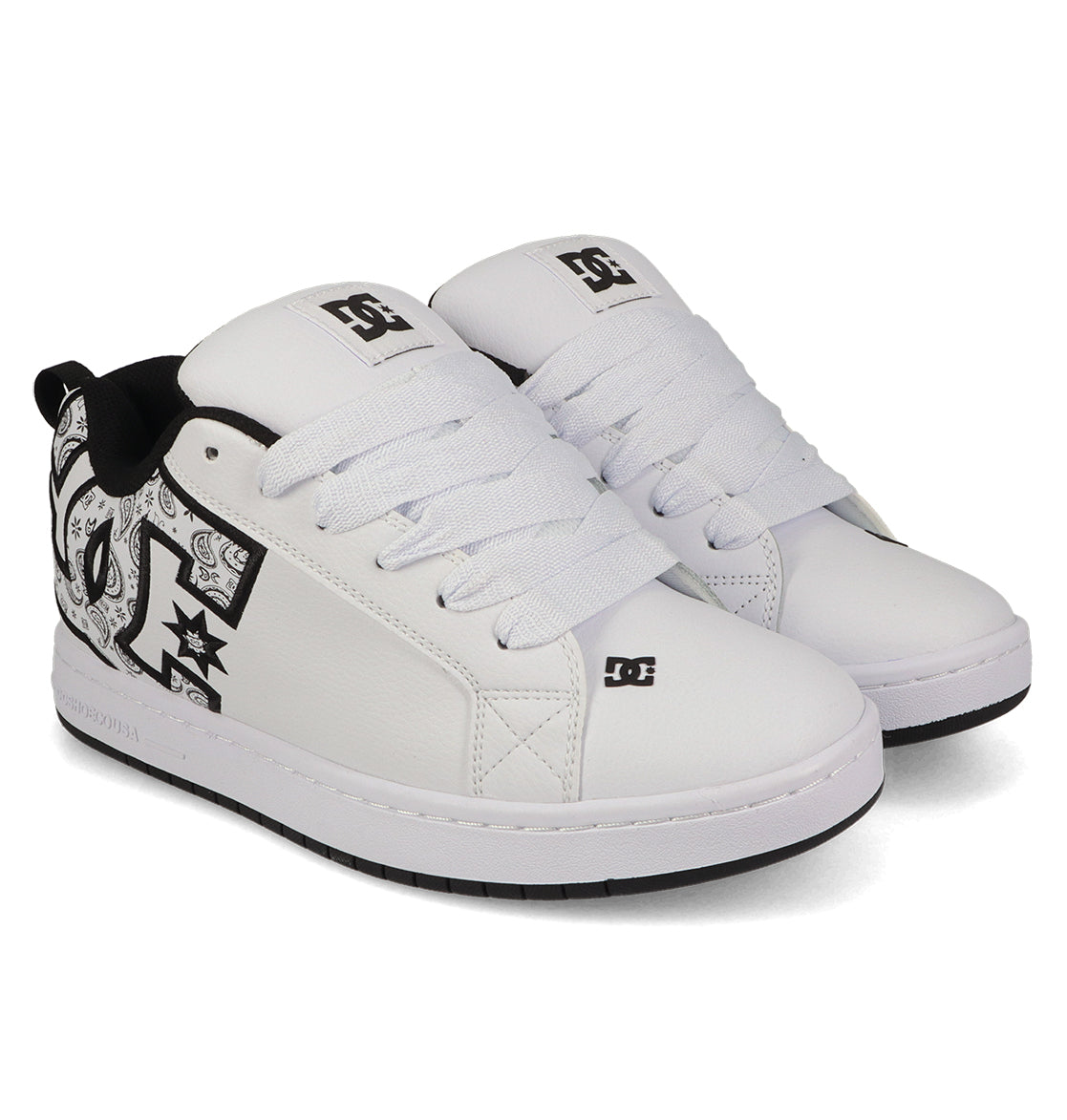 Men's Court Graffik Shoes - White/Black | DC Shoes