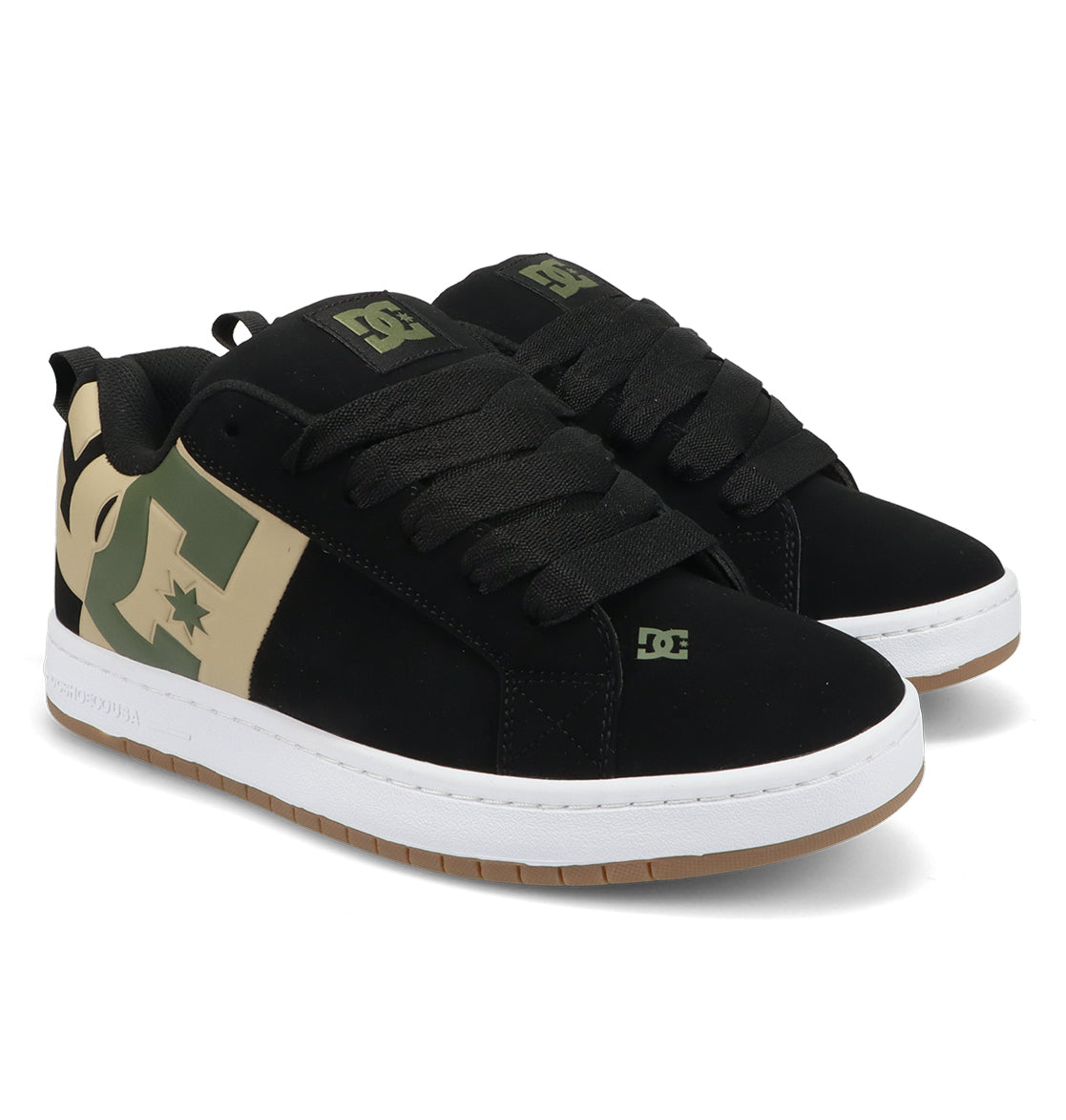 Men's Court Graffik Special Edition Shoes - Black/Tan/Olive | DC Shoes