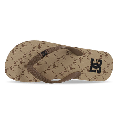 Men's Spray Graffik Slides - Brown/Lt Brown Brown/Ltbrown | DC Shoes