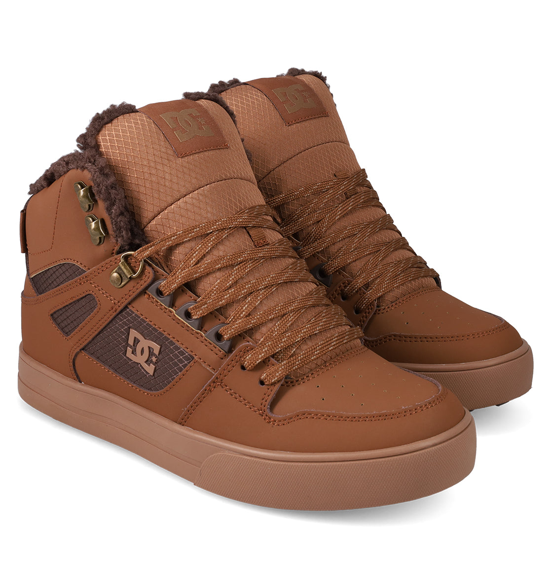 Men's Pure High-Top Winterized Boots - Brown/Dark Brown | DC Shoes