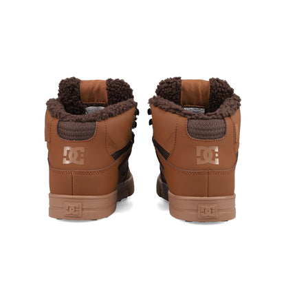 Men's Pure High-Top Winterized Boots - Brown/Dark Brown | DC Shoes