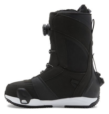 Women's Lotus Step On® Snowboard Boots - Black/White | DC Shoes