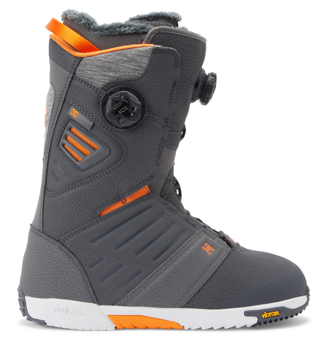 Men's Judge BOA® Snowboard Boots - Grey/Grey/Orange | DC Shoes